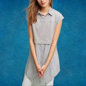 Anthropologie Londrq Tunic Top Stripes XS